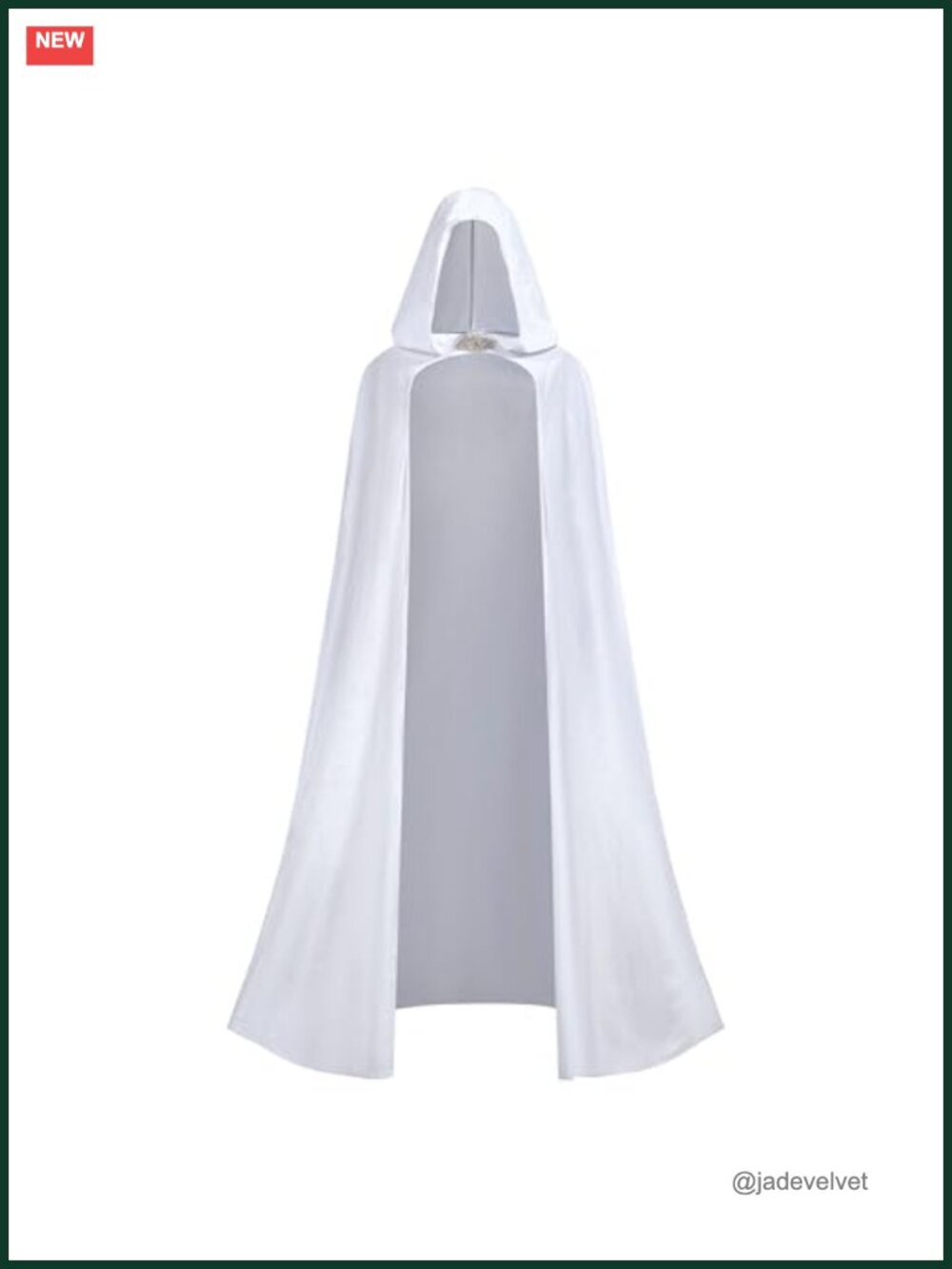 Renaissance Hooded Cape Women's Velvet Cloak with Metal Buckle Halloween Gothic